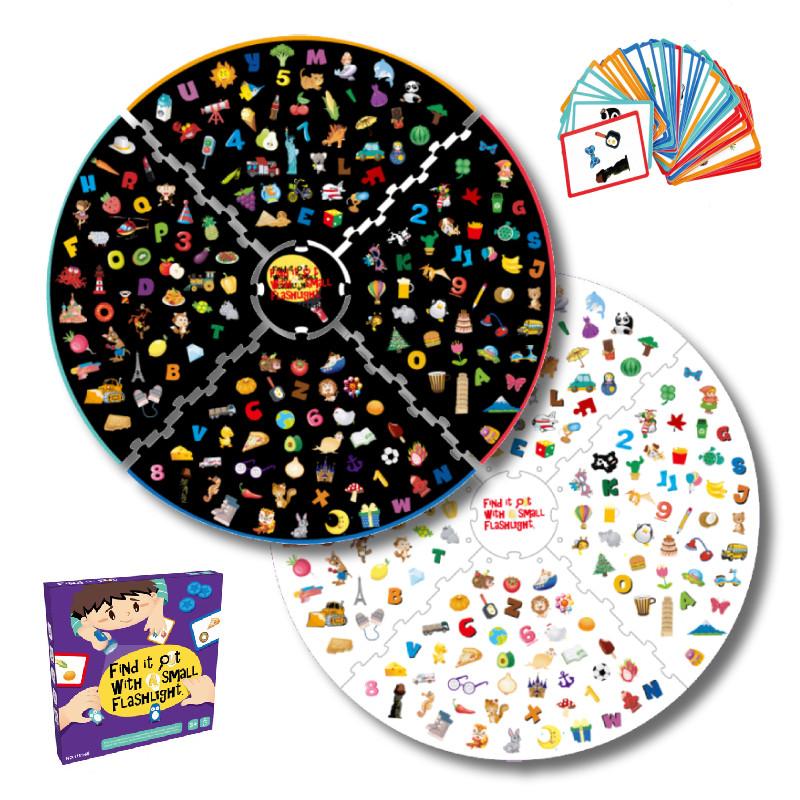 It Find Out Puzzle Game Kid Toy Interactive Parentchild Learning Flashlight