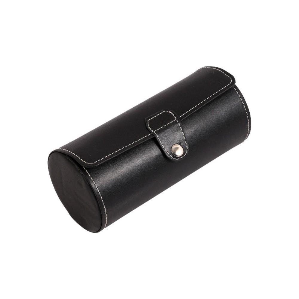 3 Grids Cylinder Watch Storage Box Removable Pillows Watch Organizer Watch Display Case Travel