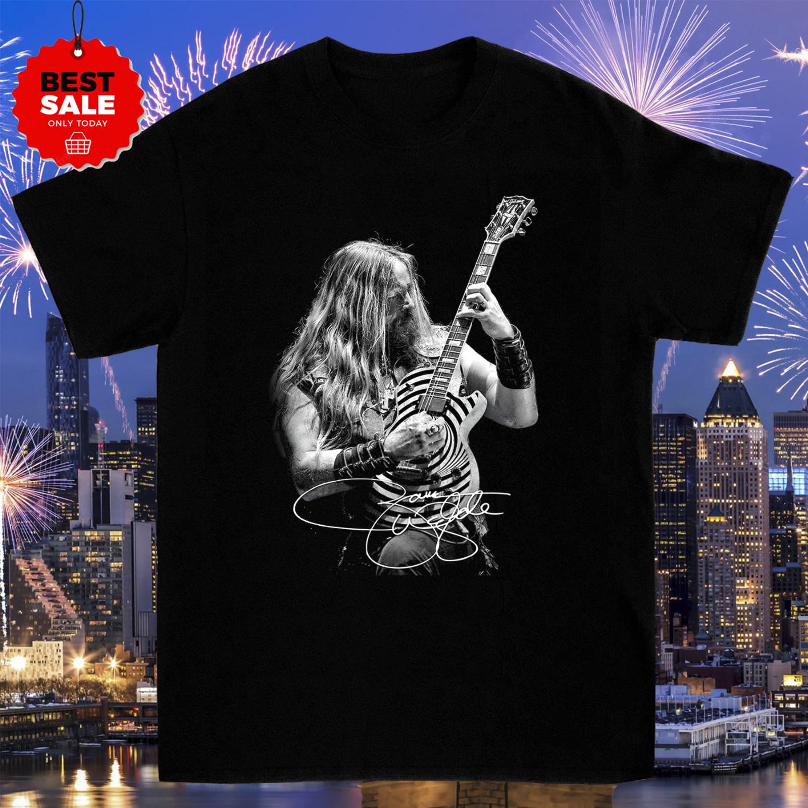 Vintage Zakk Wylde autographed T Shirt 1990 Black Size S-5XL XXXXL