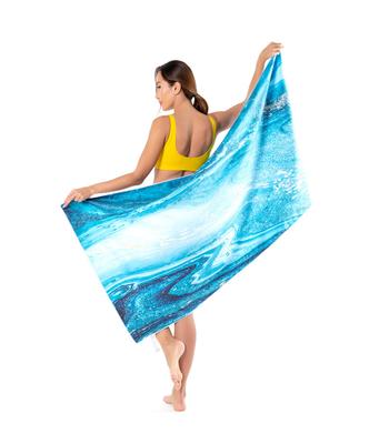 Double-sided Velvet Microfiber Absorbent Quick-drying Printed Beach Towel Swimming Absorbent Bath Towel