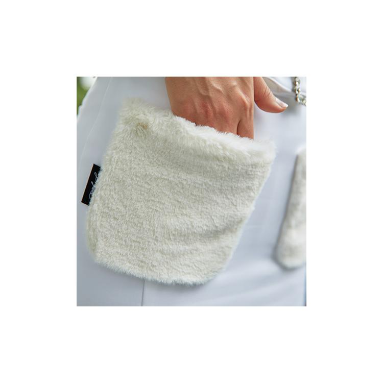 J Jane Fur Pocket Skirt (White)