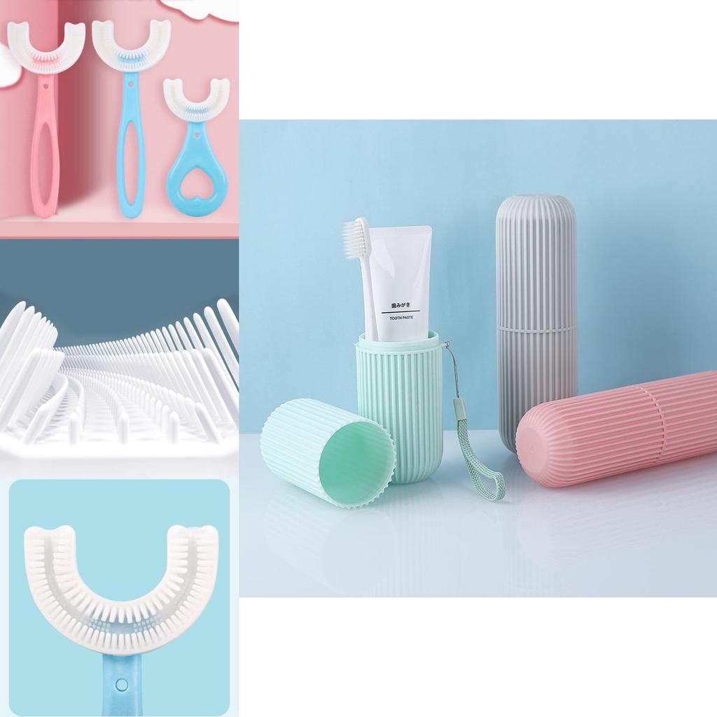 U-shaped Baby Toothbrush Designed For 1 Year Old With Fun And Safe Silicone