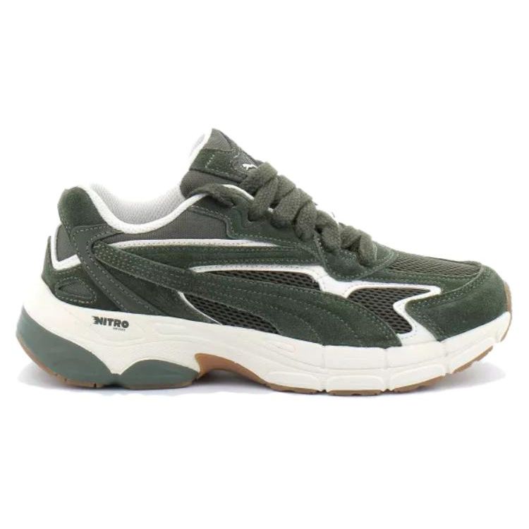Puma Teveris Nitro Round Toe Lace-Up Synthetic Leather Shock Absorbing Wear-Resistant Breathable Low-Top Running Shoes Unisex sneaker 388774-27