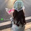 Women Triangular Scarf Summer Thin Sun Protection Lace Headscarf French Breathable Versatile Hair Band Funny Girl Cute Headscarf