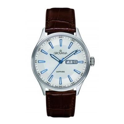 St. Andrews Leather Strap Silver Dial Quartz 1194.1532 Men's Watch
