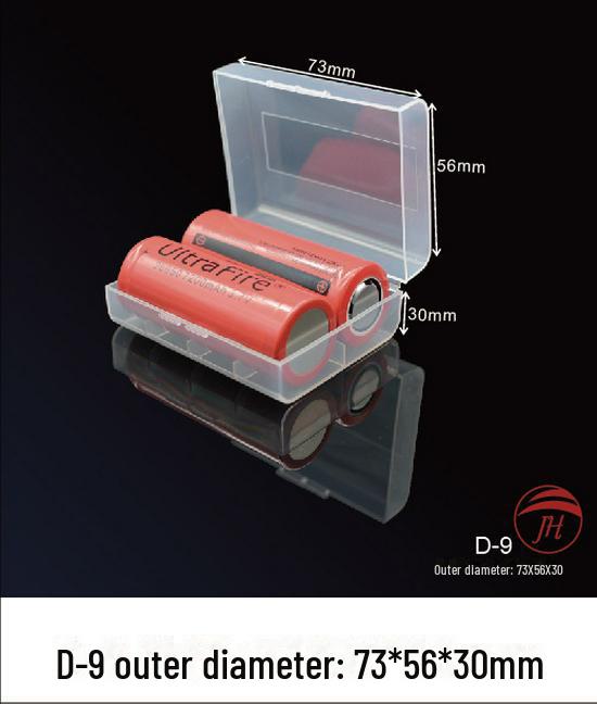 Wasserdicht, feuchtigkeitsbeständig, sturzsichere PP-Kunststoff-Batterie-Aufbewahrungsbox für Nr. 5, Nr. 7. 18650 Batterien.