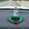 Ornamento profumatore per auto con diamante di cristallo, Maitreya Loto Buddista decorazione consolle centrale, eccetto odore benedizione regali per ragazzi