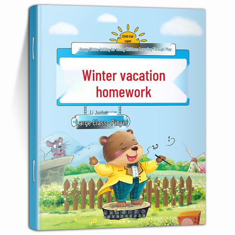 Winter Homework Workbook: Language & Math for Kindergarten & Preschool Transition