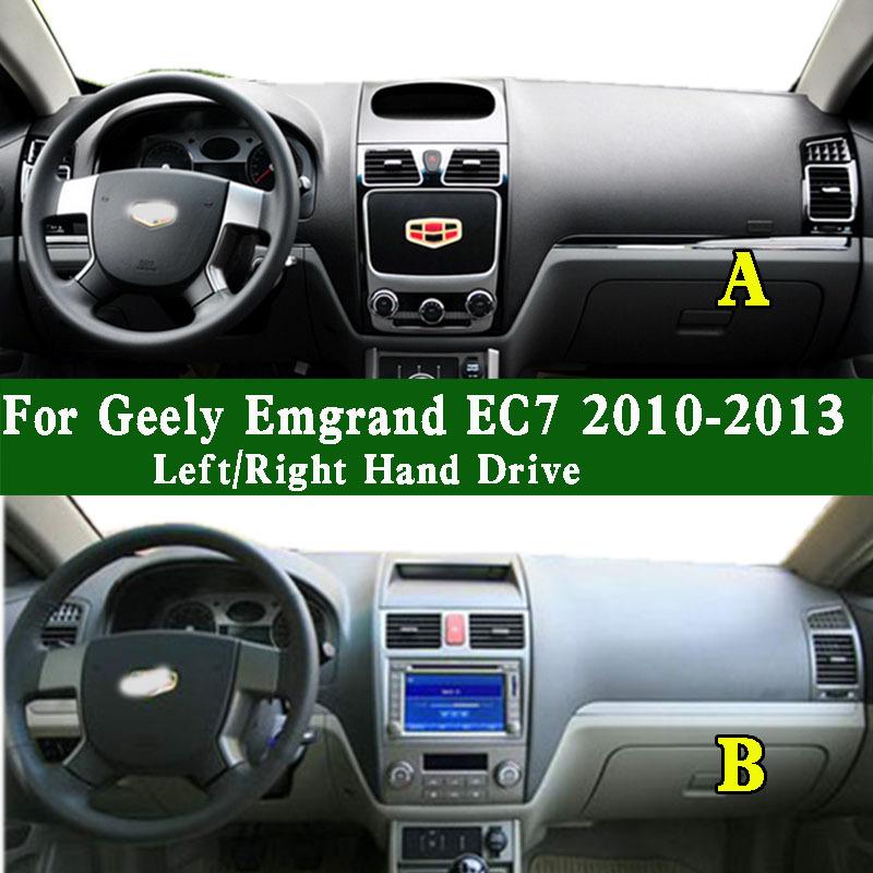 For Geely Emgrand EC7 EC718 EC715 2010-2013 Dashmat Dashboard Cover trument Panel Protective Pad Anti-Dirt Proof Dash Mat