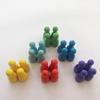 50 Pcsset  Colorful Chess Pieces Board Game Wood Games Accessories