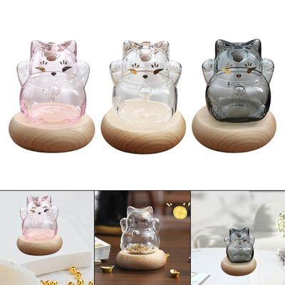 Glass Piggy Bank for Boys Girls Money Saving Pot for Bedroom Desktop Cabinet