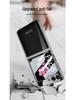 Samsung Z Flip6 Foldable Phone Case: Lightweight Glass Electroplating PC Hard Shell with Bare Metal Feel by GKK