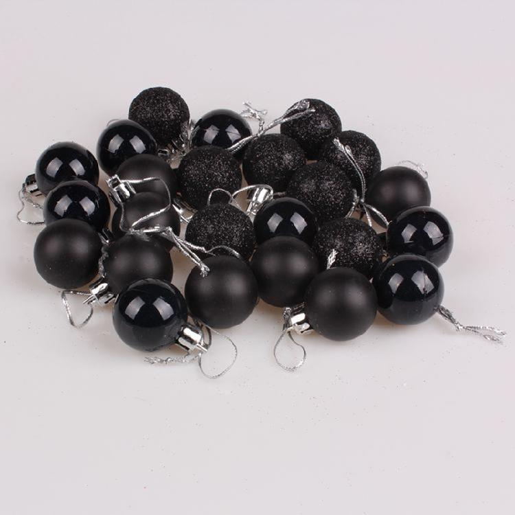 24 Pcs/Set Decorative Xmas Bauble Delicate Balls Decorations Xmas Tree Pendants