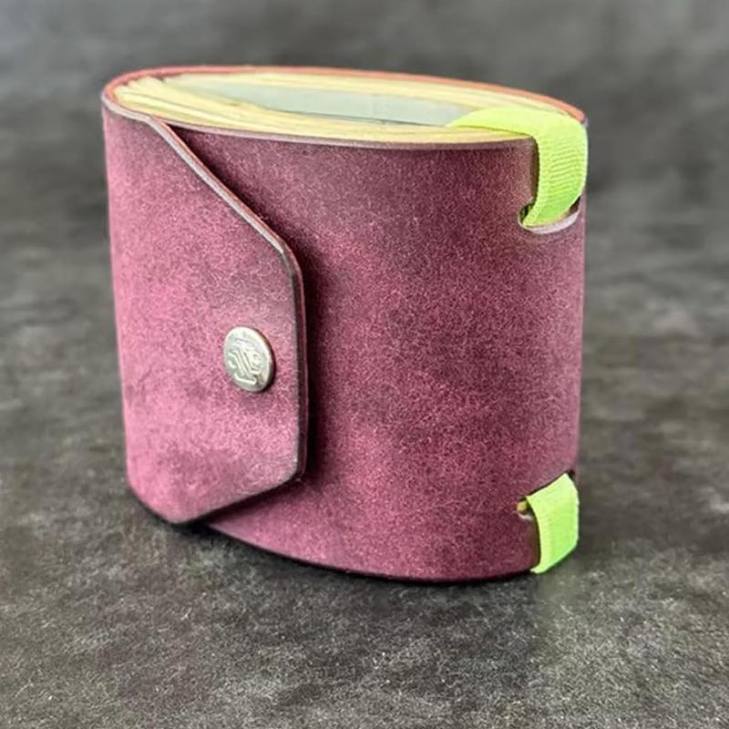 1Pcs Pu Leather Wallet / Money Wrapper Quick-Access Cash Holder Organizer Clip Bill Holder Storage Pouch Pocket Wallet