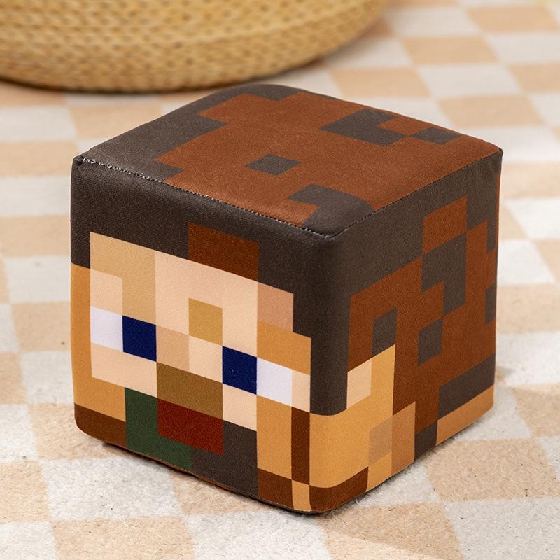 Minecraft ТНТ Трава Куб Коробка Квадратная Подушка Плюшевая Игрушка Бомба Голова Свиньи Куб Подушка для Дивана 10cm