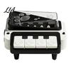 Automatic Cat Treat Toy Dog Piano Feeder, Interactive Dispenser Toy, Non-slip Base Feeder with Sound Educational Pet Effects, Transparent Food Storage