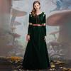 Brave cartoon movie character cosplay costume, Princess Merida court dress Halloween stage play costume