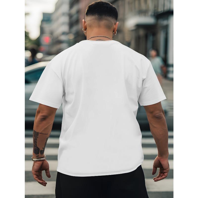 [Printed Design - Not Textured] Men's American Hip-Hop Style Printed Top,with an Inherent Vintage Street Vibe