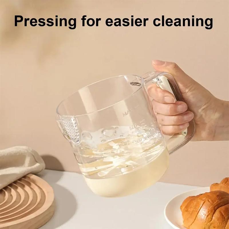 Egg Beater Hand Mixer Semi-Automatic Egg Whisk Milk Frother Handheld Egg Mixer Manual Press-type To Beat Egg Whites Baking Tool