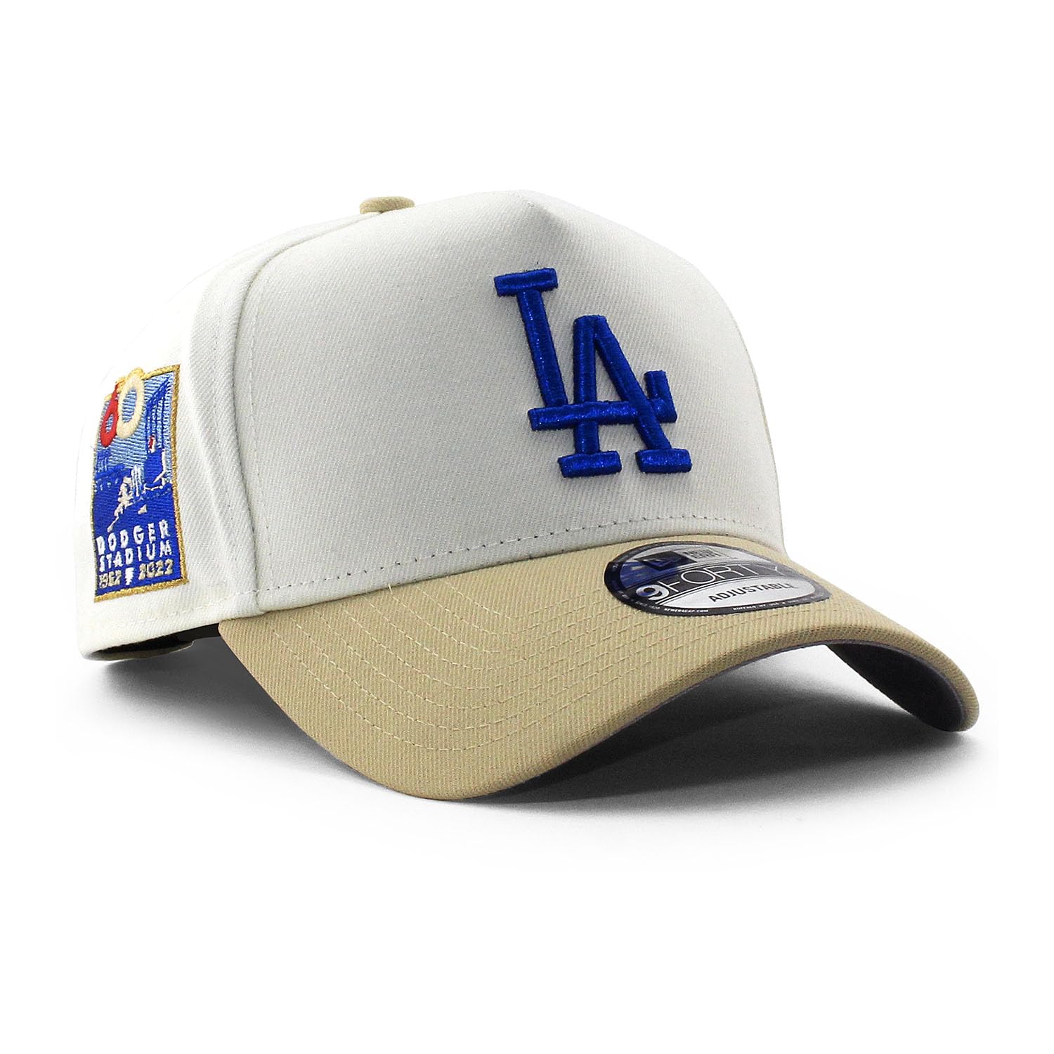 

Эксклюзивная кепка New Era 9FORTY Snapback 940 MLB MiLB NFL NBA с цветным козырьком и боковым патчем Angeles Dodgers Anniversary EU/AU ( (60-й крем))