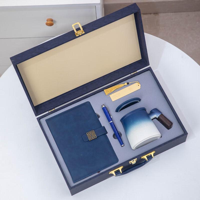 Blue Gradient Ceramic 4-Piece Tea Set