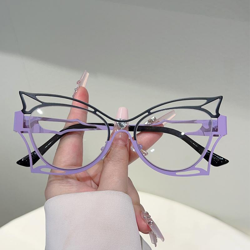 Vintage Optical Butterfly Anti Blue Light Glasses Women For Female Luxury Brand Designer Myopia Prescription Eye Glasses Frame
