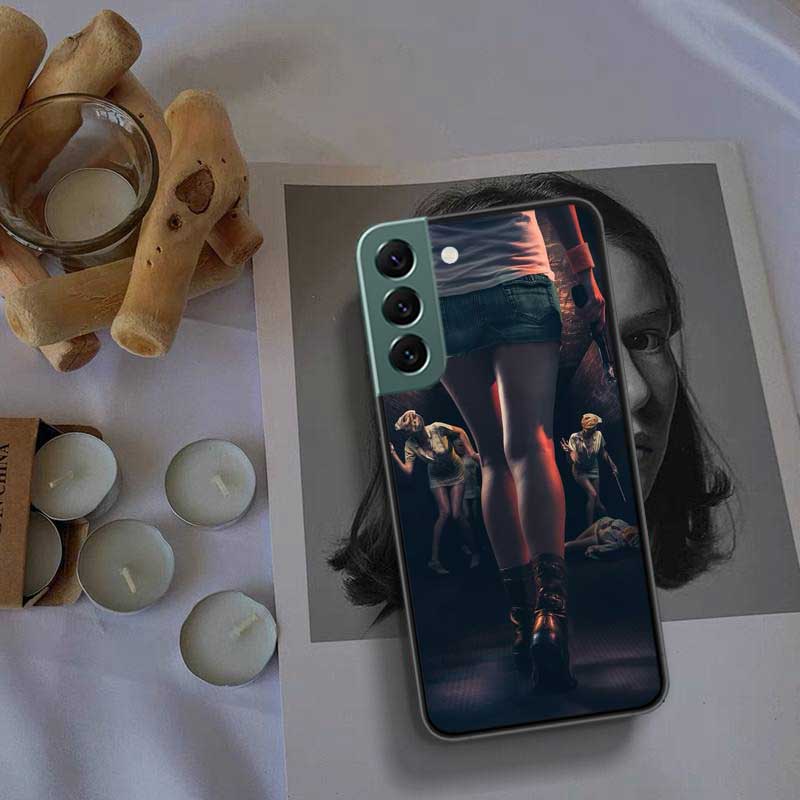 

Games S-Silent Hill Phone Case For Samsung Galaxy S22 S25 Ultra S21 S10 Plus S26 Edge S20 S23 S24 FE Cover Silicone Soft TPU Samsung S25 Edge