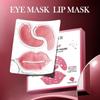 Sadoer Rose Eye Mask And Lip Mask Set Moisturizes Eyes And Protects Lips
