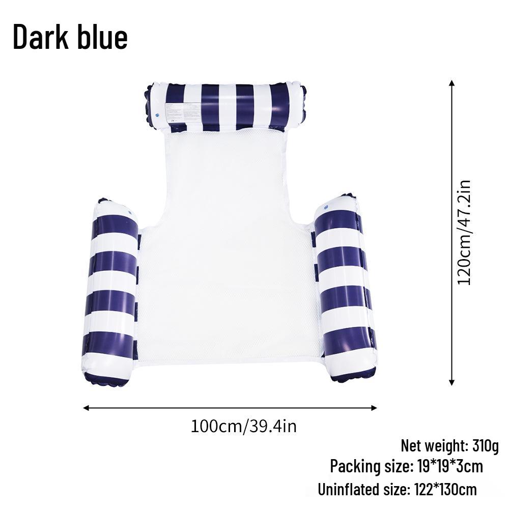 Triple-Tube Inflatable Water Hammock - Adult Folding Float Bed