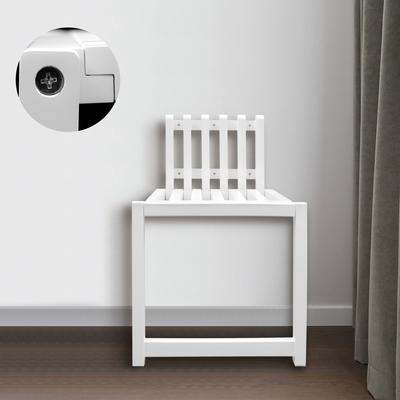 Klappbare Wandmontierte Schuhbank, Massivholz Flurhocker, Platzsparende Versteckte Fußstütze, Veranda Sitzgelegenheit, Max. Belastung 150 kg / 330 lbs