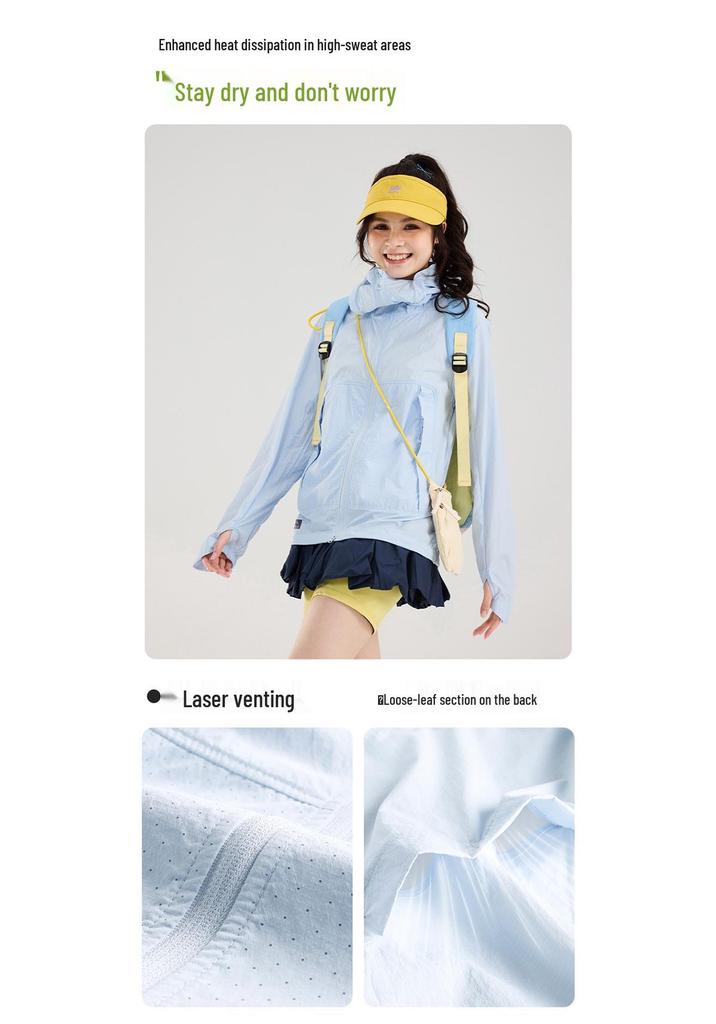 Lightweight Mountain-Style Sun Protection Jacket for Women and Men - Breathable Summer Cycling and Skin Protection Top