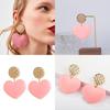 Trendy Alloy Candy Heart Earrings For Women Autumn 2021 Fashionable Jewelry