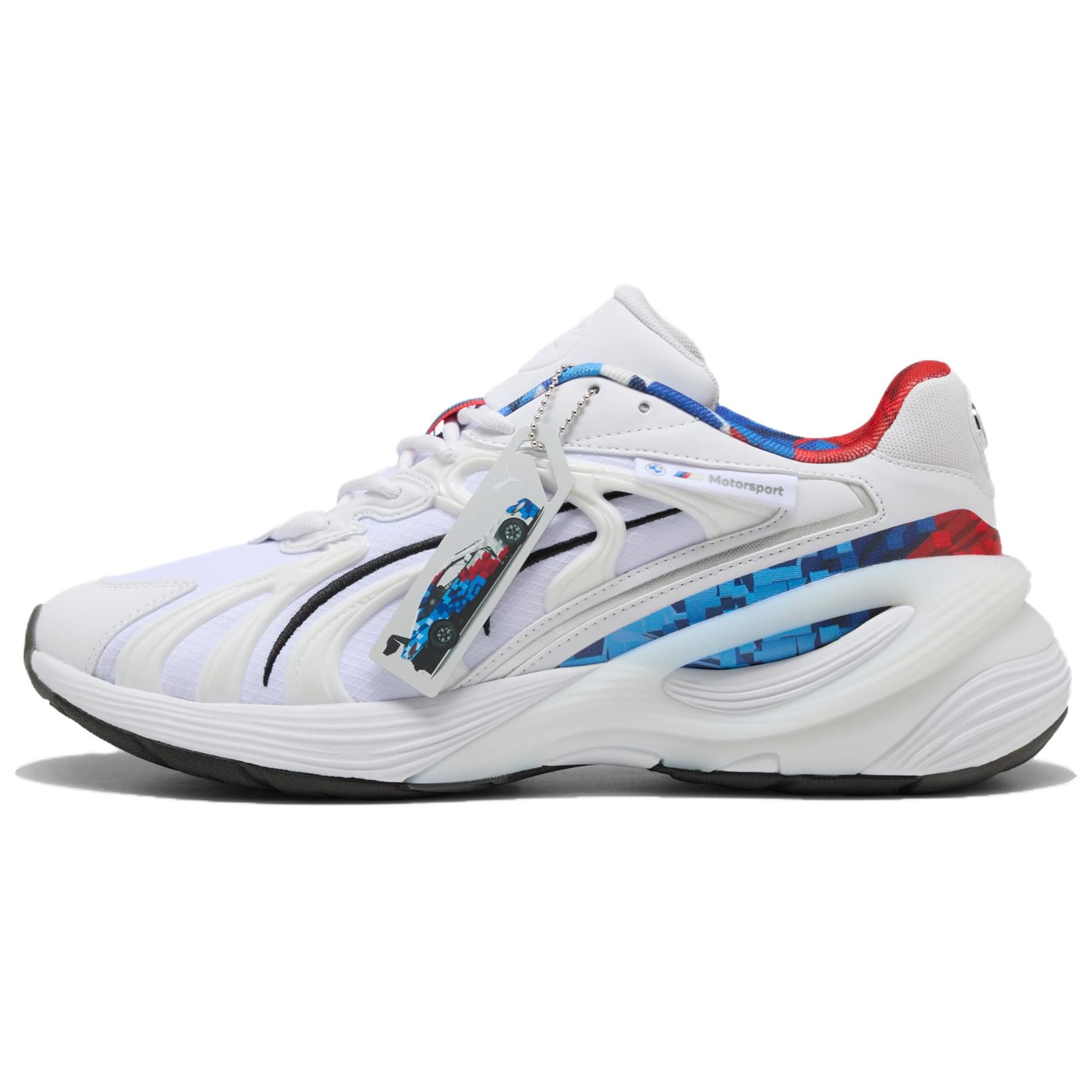 

New BMW M Motorsport x PUMA Hero Inverse Wear resistant And Lightweight Low Top Casual Shoes Unisex White 308993-01 42