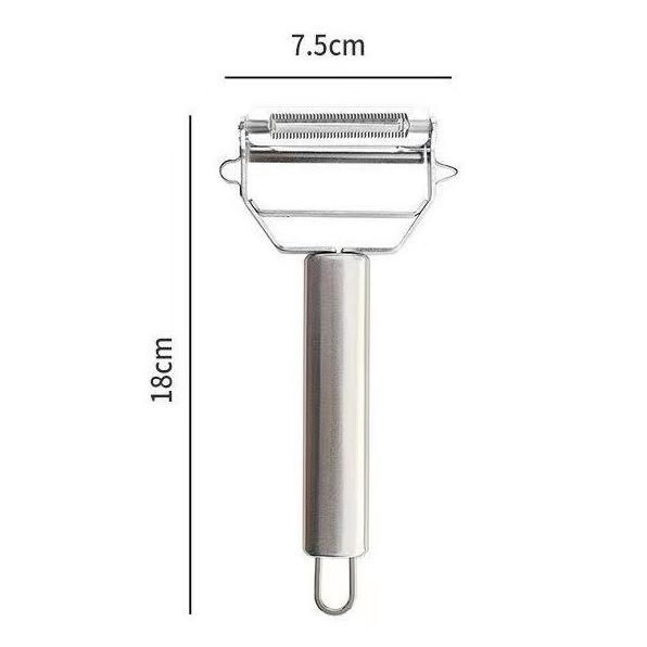 

304 stainless steel double-sided melon planer multi-functional household kitchen planer wire scraper paring knife potato shredding peeler