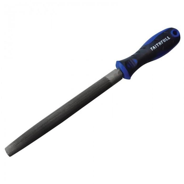 Faithfull Half-round Second Cut File, Handled