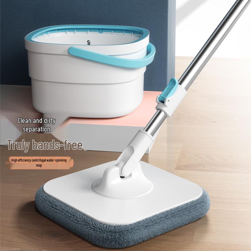 Effort-Saving Rotating Mop with Clean/Dirty Separation and Hands-Free Feature
