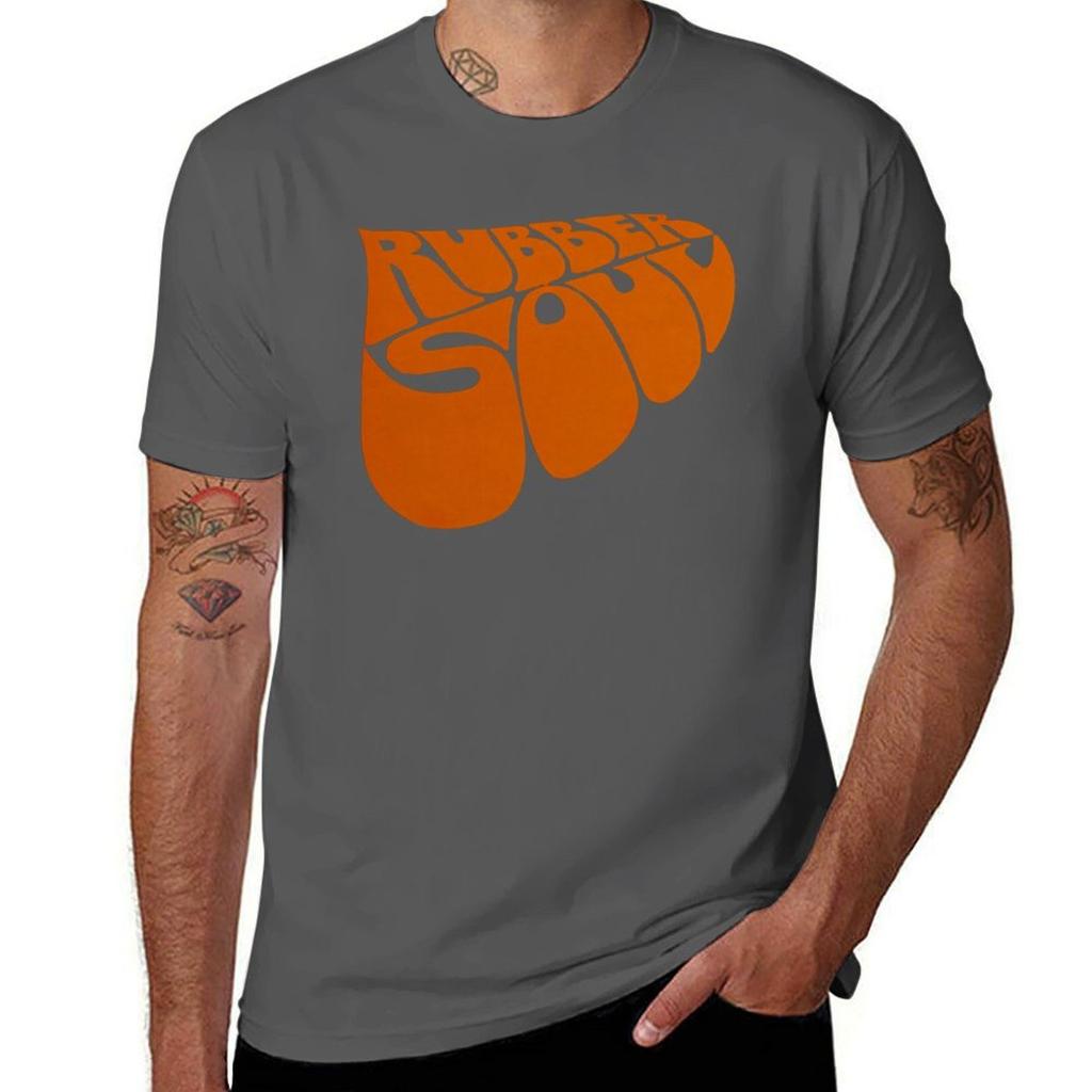 HIGH QUALITY Rubber Soul Logo T-Shirt Mens Graphic T Shirts Man T Shirts Graphic T-Shirt