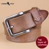 Men's Leather Belt Korean Style Casual Top Layer Leather Pin Buckle Belt Youth Men's Belt
