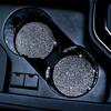 2 Pack Car Cup Coasters Rhinestones Cup Holder Coasters Non Slip Cup Holders Car Interior Universal