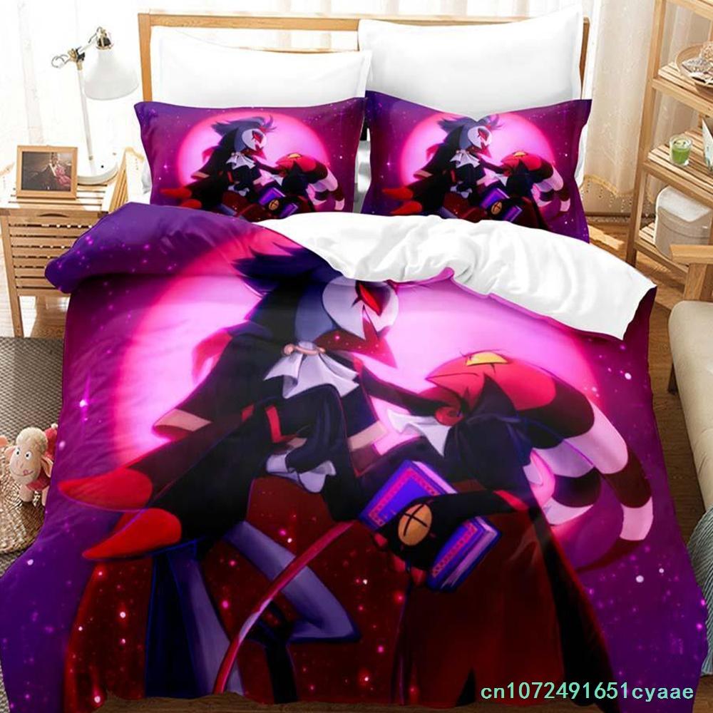 Blitzo Boss Bettwäscheset Einzelbett Zweibettbett Vollbett Queen Size King Size Bettwäscheset Erwachsenes Kinderzimmer Bettbezug-Sets Anime Bettwäsche-Set Bett