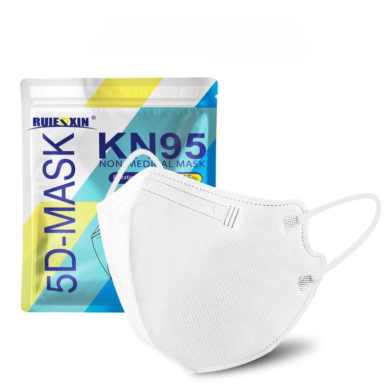 Adult face masks 3D internet celebrity 4-layer KN95 protective Japanese disposable dustproof 2-layer meltblown fabric mascarilla