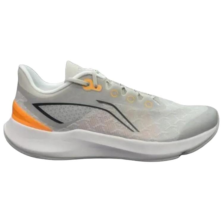 Li Ning Sports Life Collection Mesh Slip Resistant Abrasion Resistant Low Top Running Shoes Men's Gray AGLU235-3
