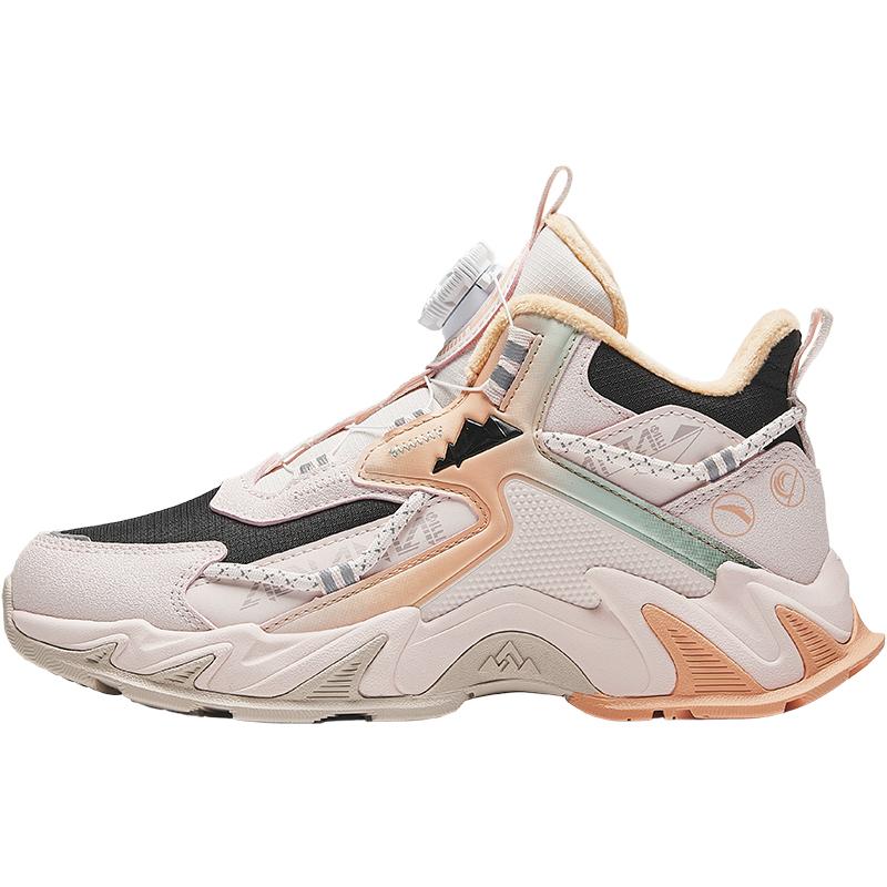 

Anta Kids Trendy Fashion Thickened Warm Wear-Resistant Non-Slip Low-Top Boots Kids boots Black White Orange A22446916-1 35