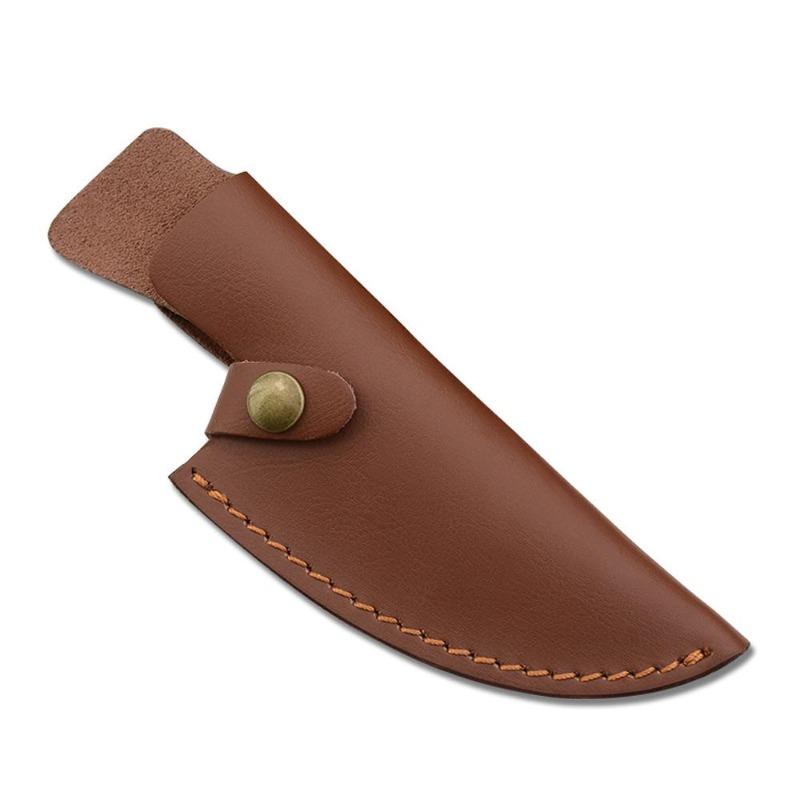 Fixed Blade Knife Straight Holder Cowhide Scabbard  Knife Cover Leather Sheath Case Hunting Knife Holsters Belt Buckle