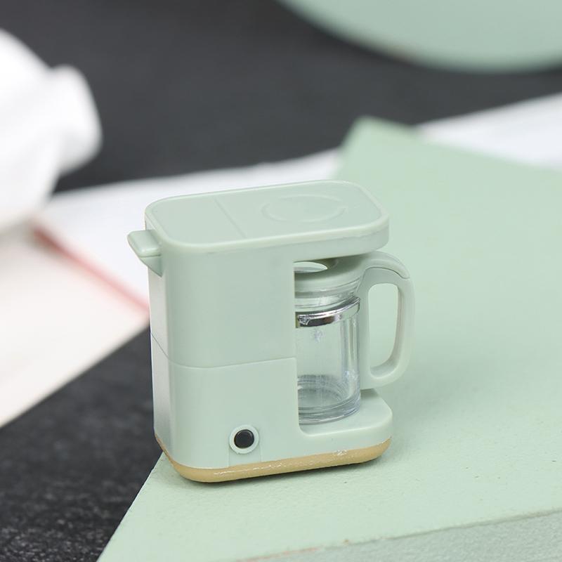 1:12 Dollhouse Minyatür Kahve Makinesi Mutfak Kahve Makinesi Cezve Oyuncak Modeli