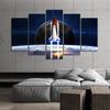 5 Panels Rocket Space Astronaut Canvas Painting Prints Modern Home Decor Universe Galaxy Poster Wall Art Picture For Living Room