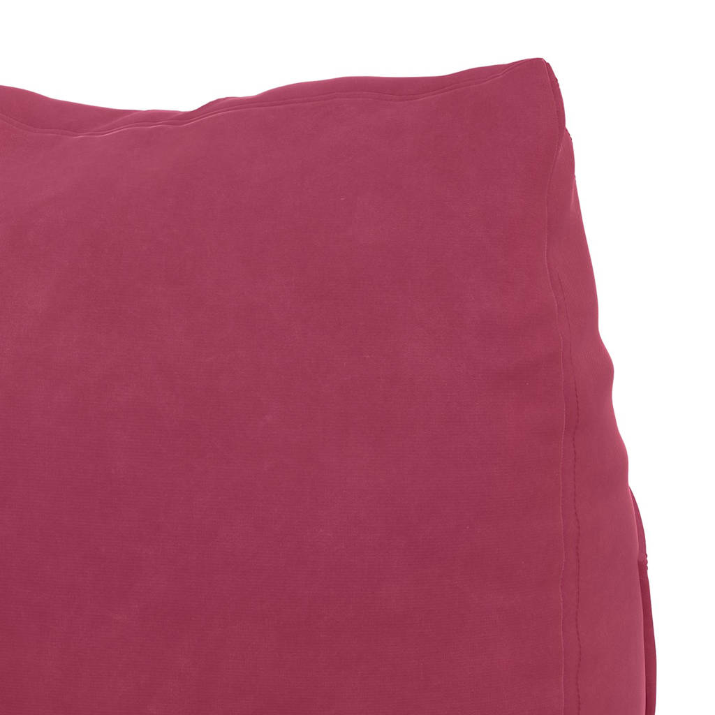 Back Cushion Burgundy Red 45 X 20 X 35 Cm Cord Fabric