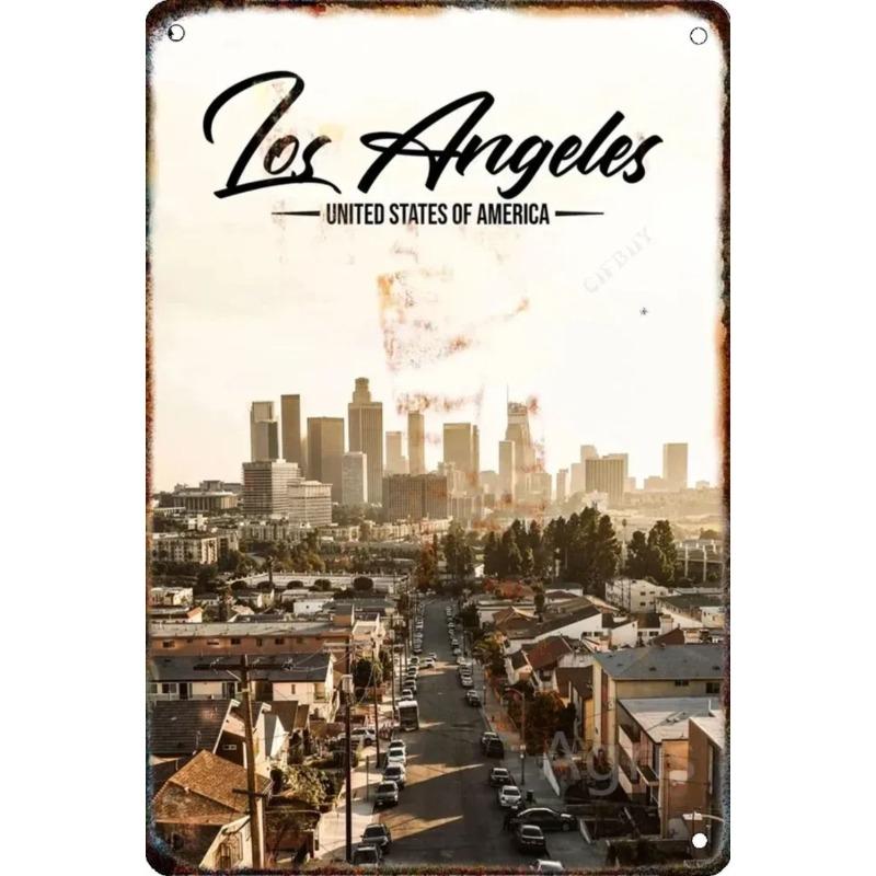 Metallschild New York Cityscape, Wandkunst zum Thema Reisen 20x30cm