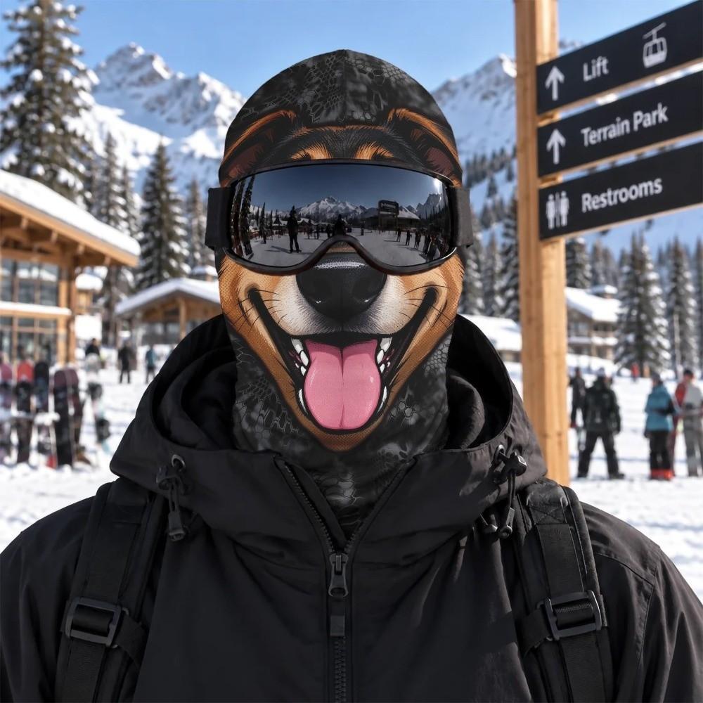 3D Printed Funny Realistic Face Ski Mask Warm Ski Mask Funny Balaclava Face Cover Cosplay