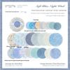 Retro Round Paper Pieces: Versatile Light Color Series for DIY Decoration